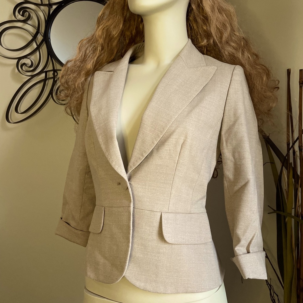 Antonio Melani Size 2 Gold Thread Jacket